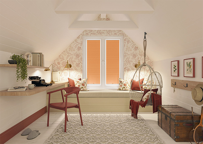 Umbra (Blackout), Orange - Stick Fit Honeycomb Blind - Image 9
